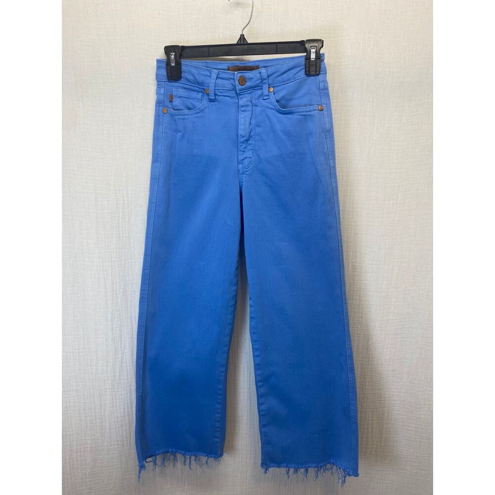 Judy Blue Wide Leg Jeans Women's Size 25 Hi Rise Raw Hem